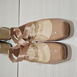 Jessica simpson flesh tone ballet flats 9